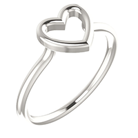 Silver Heart Ring